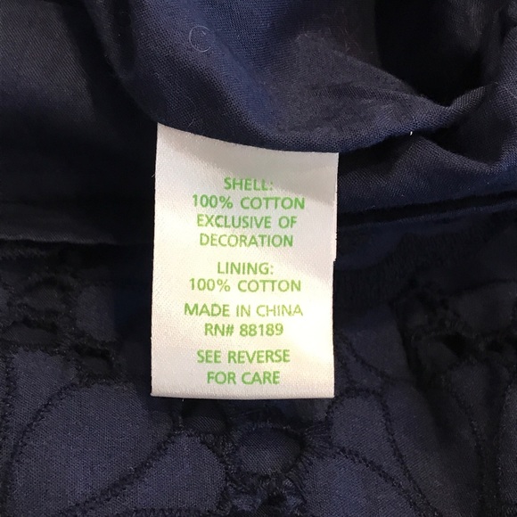 🎉SOLD🎉Lilly Pulitzer Sz 8 Navy Blue Shayna Dress - Picture 8 of 8